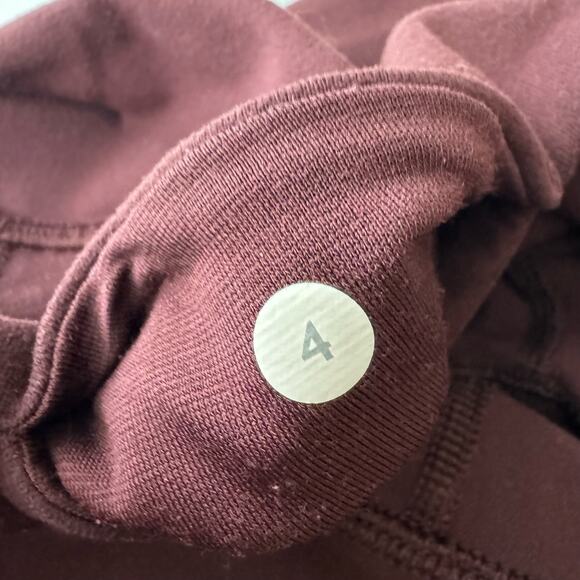 Lululemon Wunder Under Crop Plum Legging Size 4 - Picture 6 of 10